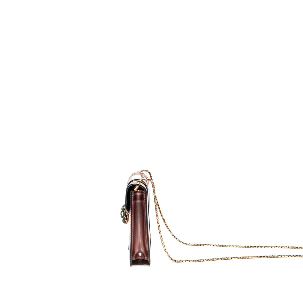 Bvlgari Serpenti forever crossbody bag patent leather light pink LGHW