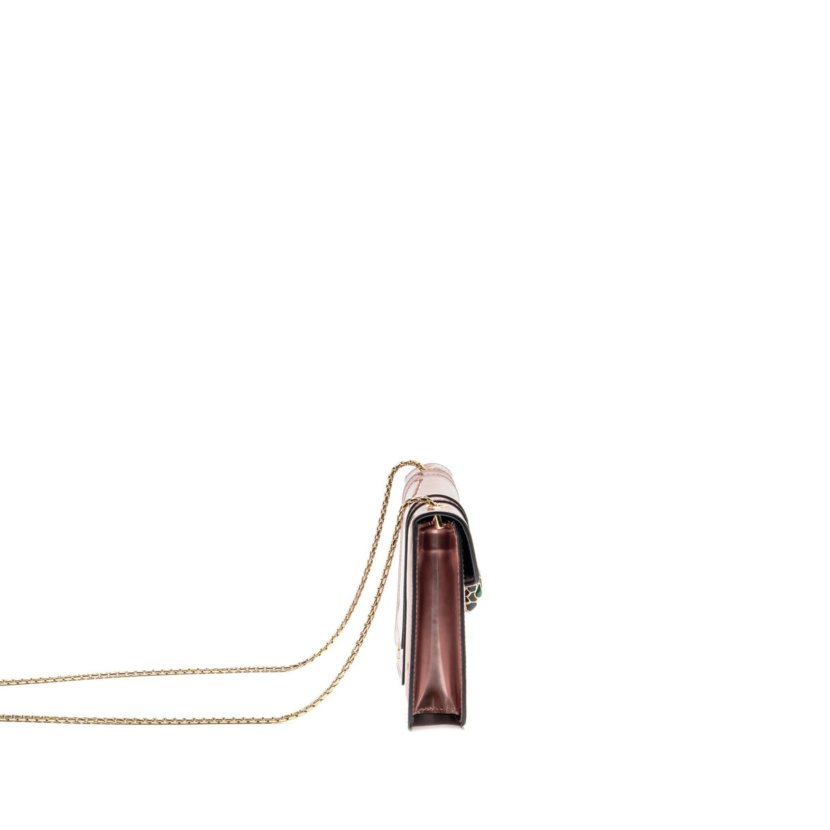 Bvlgari Serpenti forever crossbody bag patent leather light pink LGHW