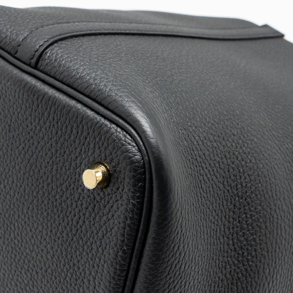HERMES PICOTIN 22 CLEMENCE BLACK GHW