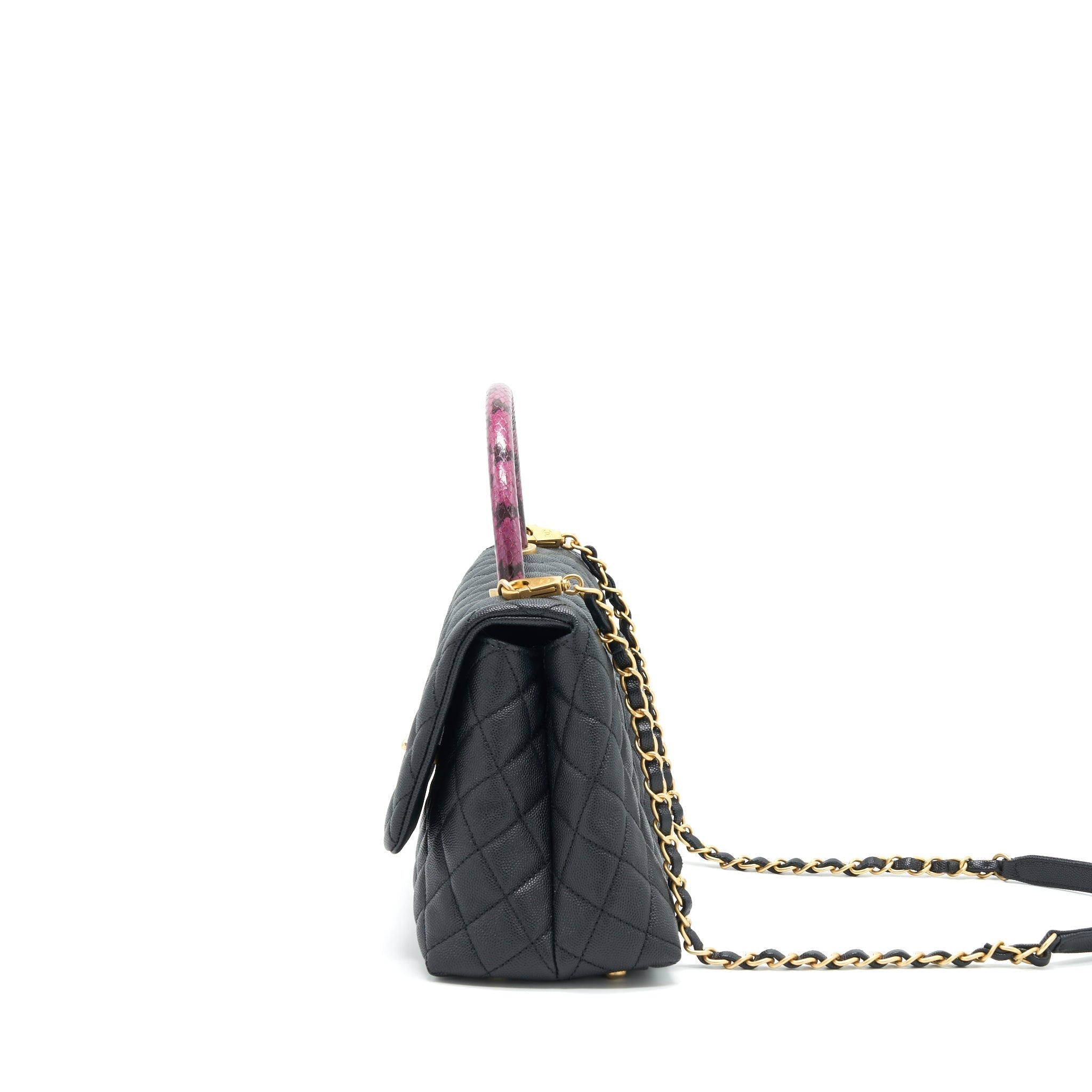 CHANEL COCO HANDLE WITH PYTHON HANDLE