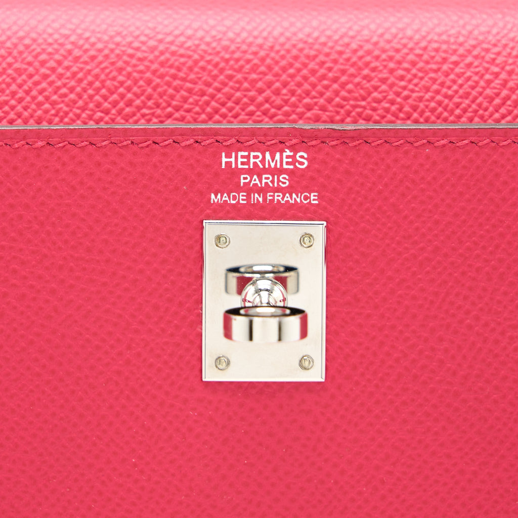 Hermes Kelly 25 Epsom I6 Rose Extreme SHW