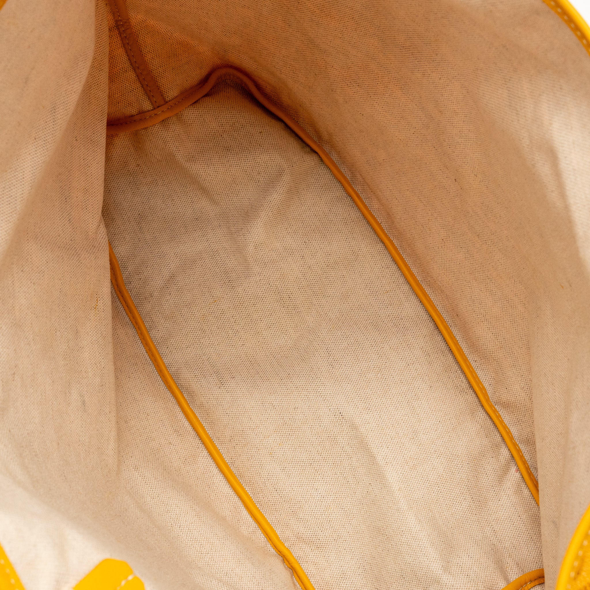 GOYARD SAINT LOUIS PM TOTE BAG GOYARDINE CANVAS YELLOW SHW
