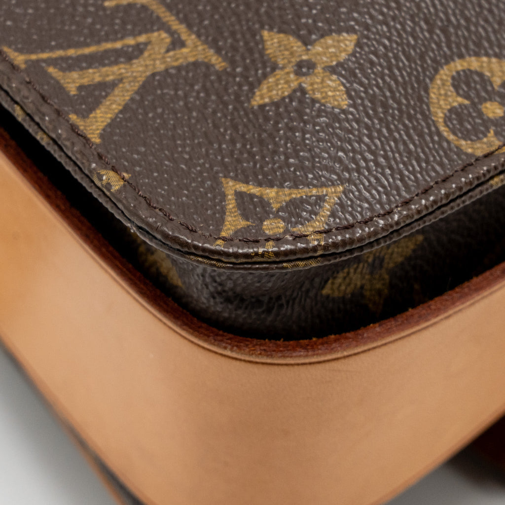LOUIS VUITTON VINTAGE MESSENGER CROSSBODY BAG MONOGRAM CANVAS GHW