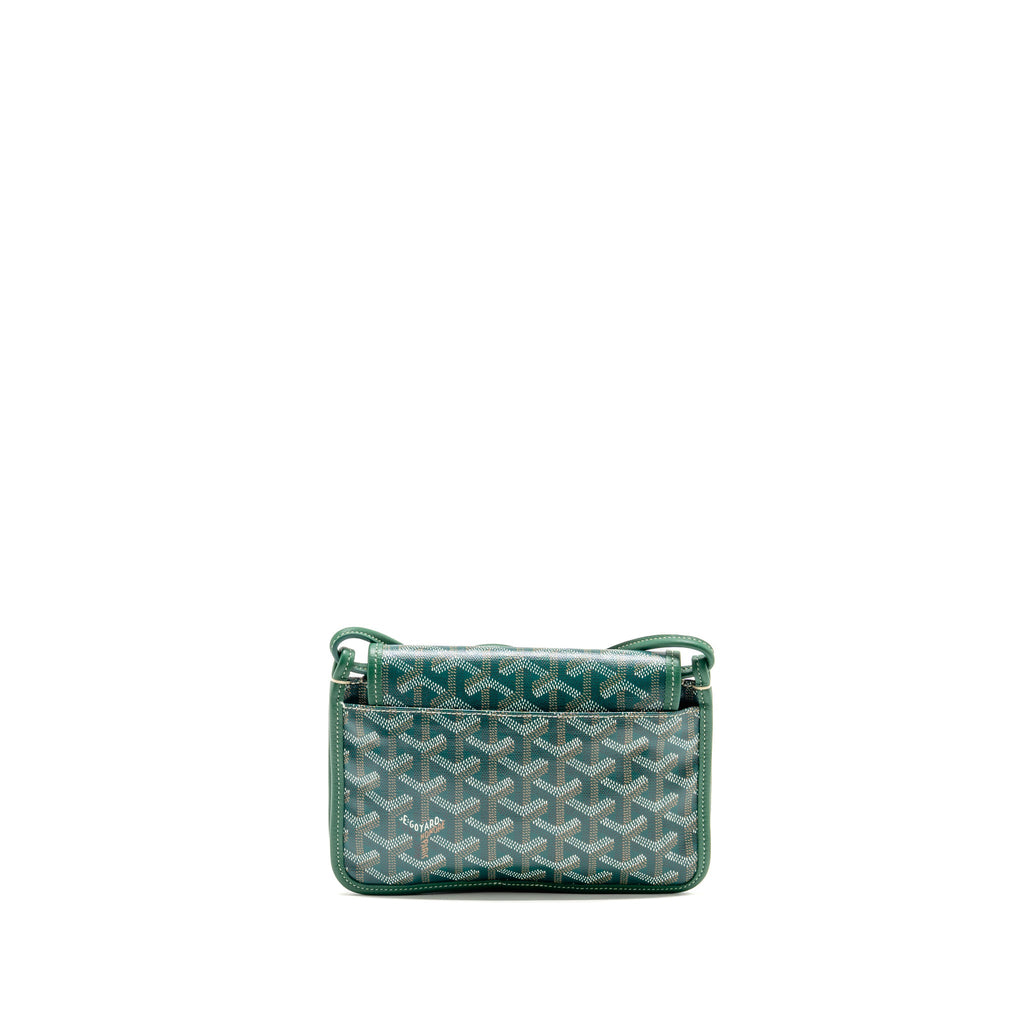 Goyard Plumet pouch wallet canvas / calfskin green SHW