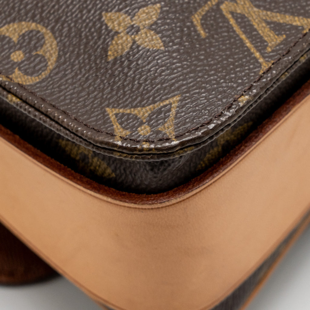 LOUIS VUITTON VINTAGE MESSENGER CROSSBODY BAG MONOGRAM CANVAS GHW