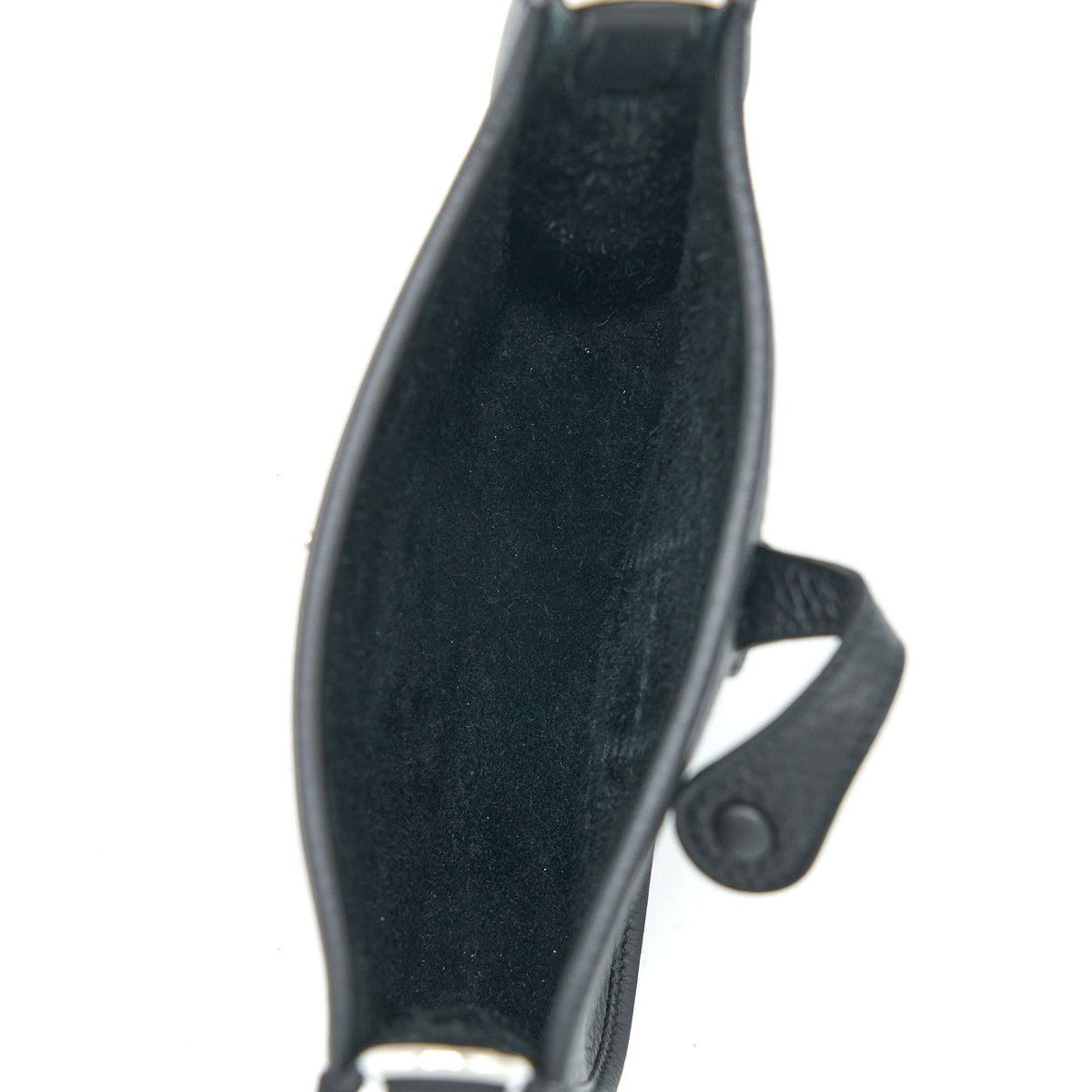Hermes Mini Evelyn Clemence Black SHW