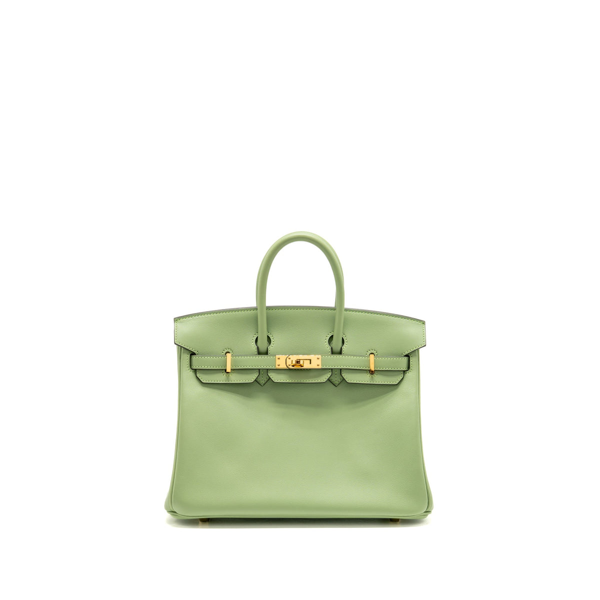 Hermes Birkin 25 Swift 3I Vert Criquet GHW