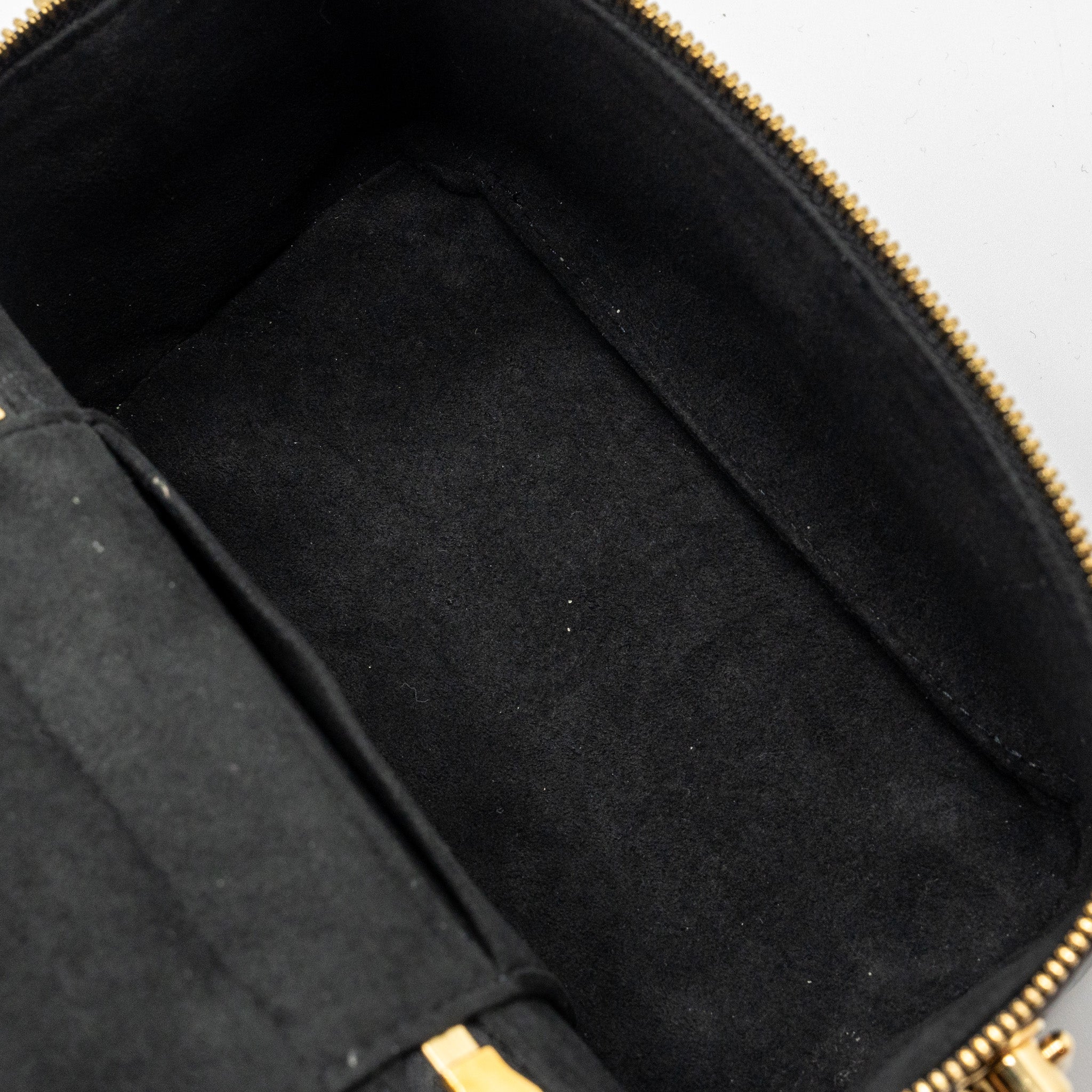 LOUIS VUITTON VANITY PM MONOGRAM LAMBSKIN  BLACK GHW