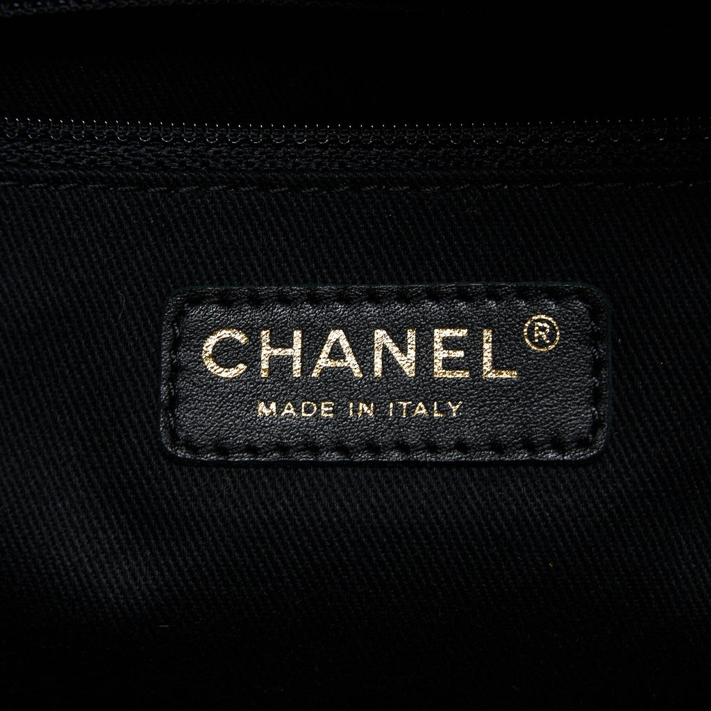 CHANEL MATELASSE CHAIN TOTE BAG CAVIAR BLACK GHW