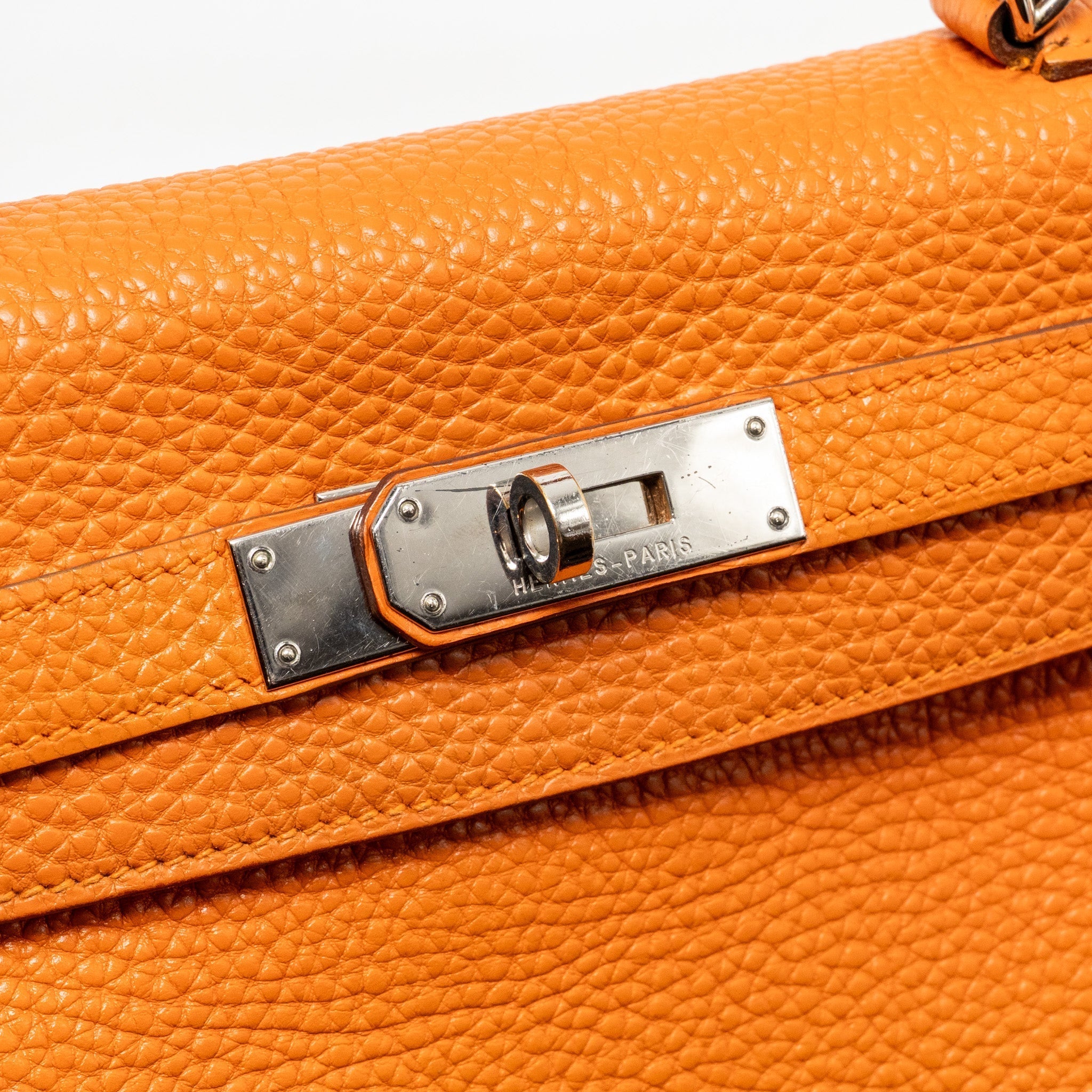 HERMES KELLY 28 CLEMENCE ORANGE SHW
