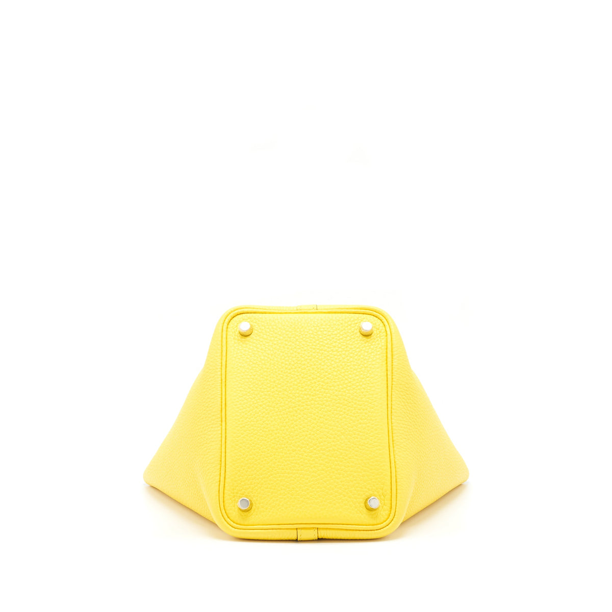 Hermes Picotin 18 Lock Bag Clemence Jaune De Naples SHW