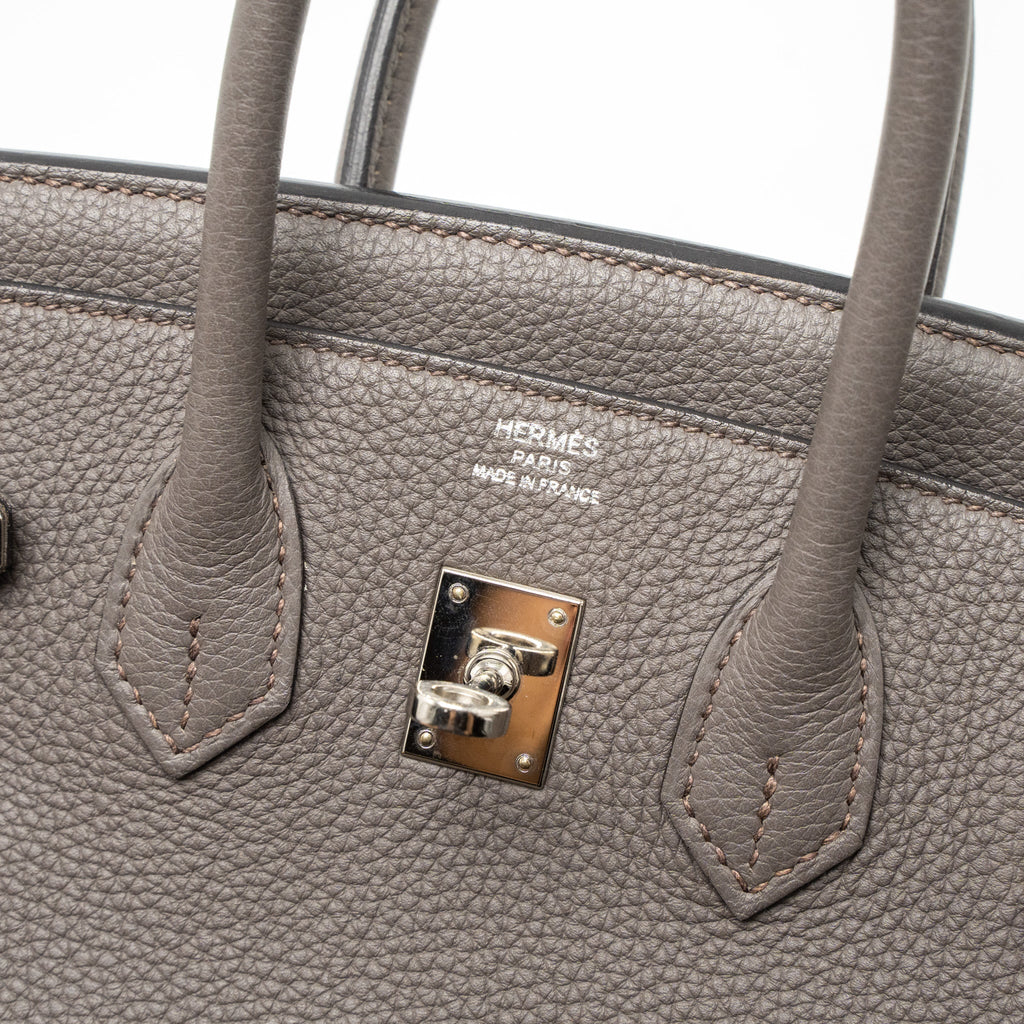 Hermes Birkin 25 Togo Gris Etain SHW