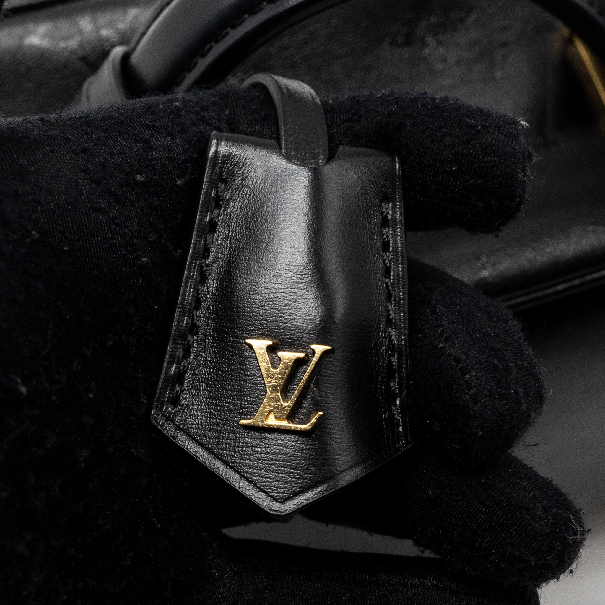 LOUIS VUITTON VANITY PM MONOGRAM LAMBSKIN  BLACK GHW