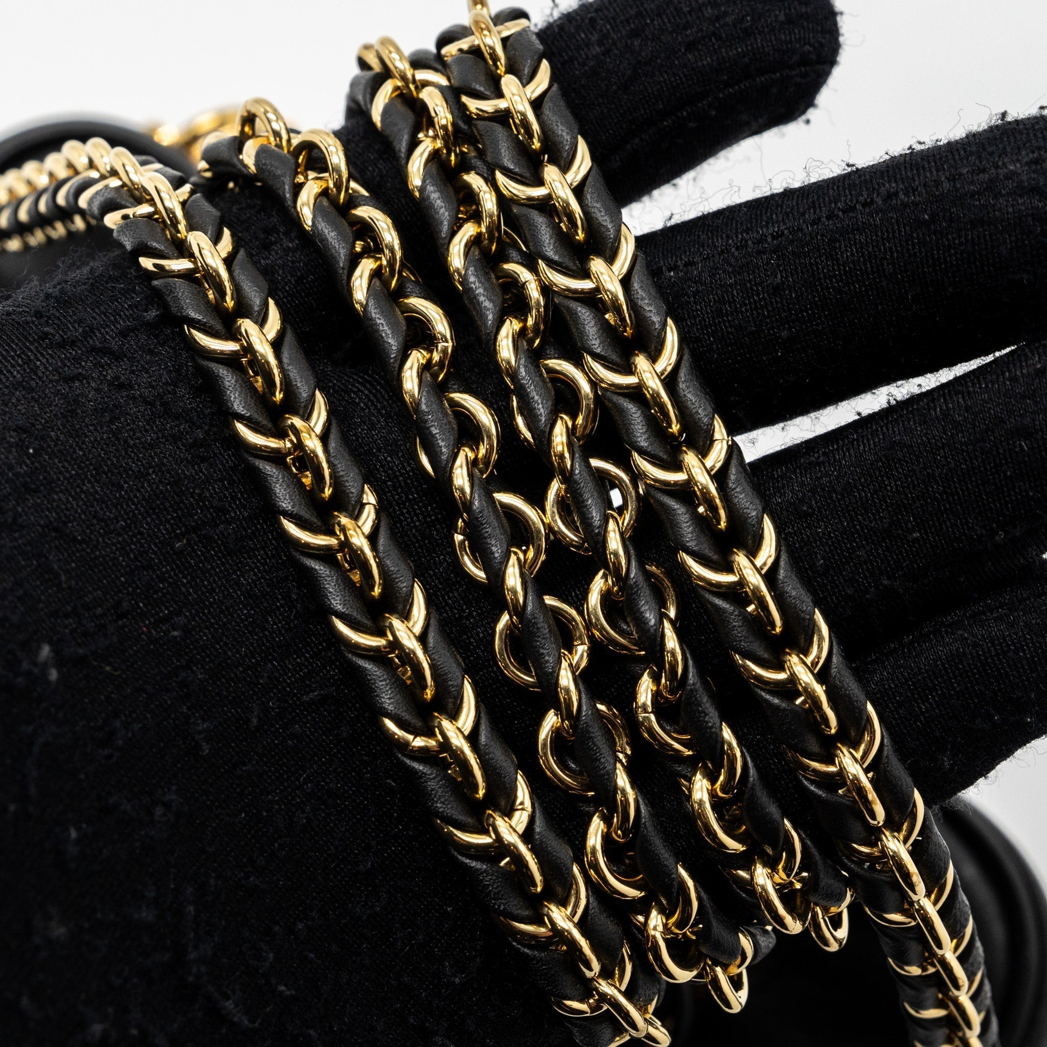 LOUIS VUITTON VANITY PM MONOGRAM LAMBSKIN  BLACK GHW