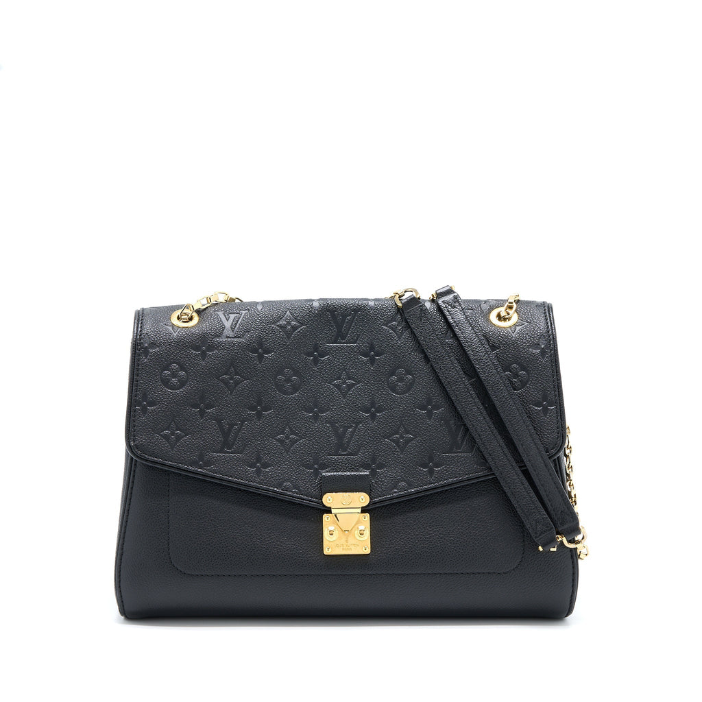 LOUIS VUITTON SAINT GERMAIN CHAIN EMPREINTE BLACK GHW