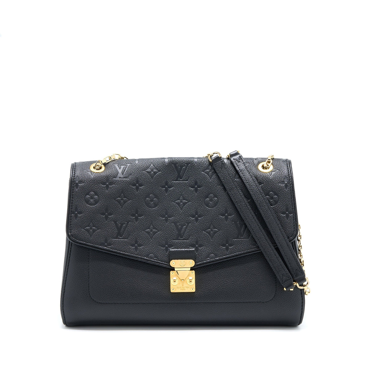 LOUIS VUITTON SAINT GERMAIN CHAIN EMPREINTE BLACK GHW