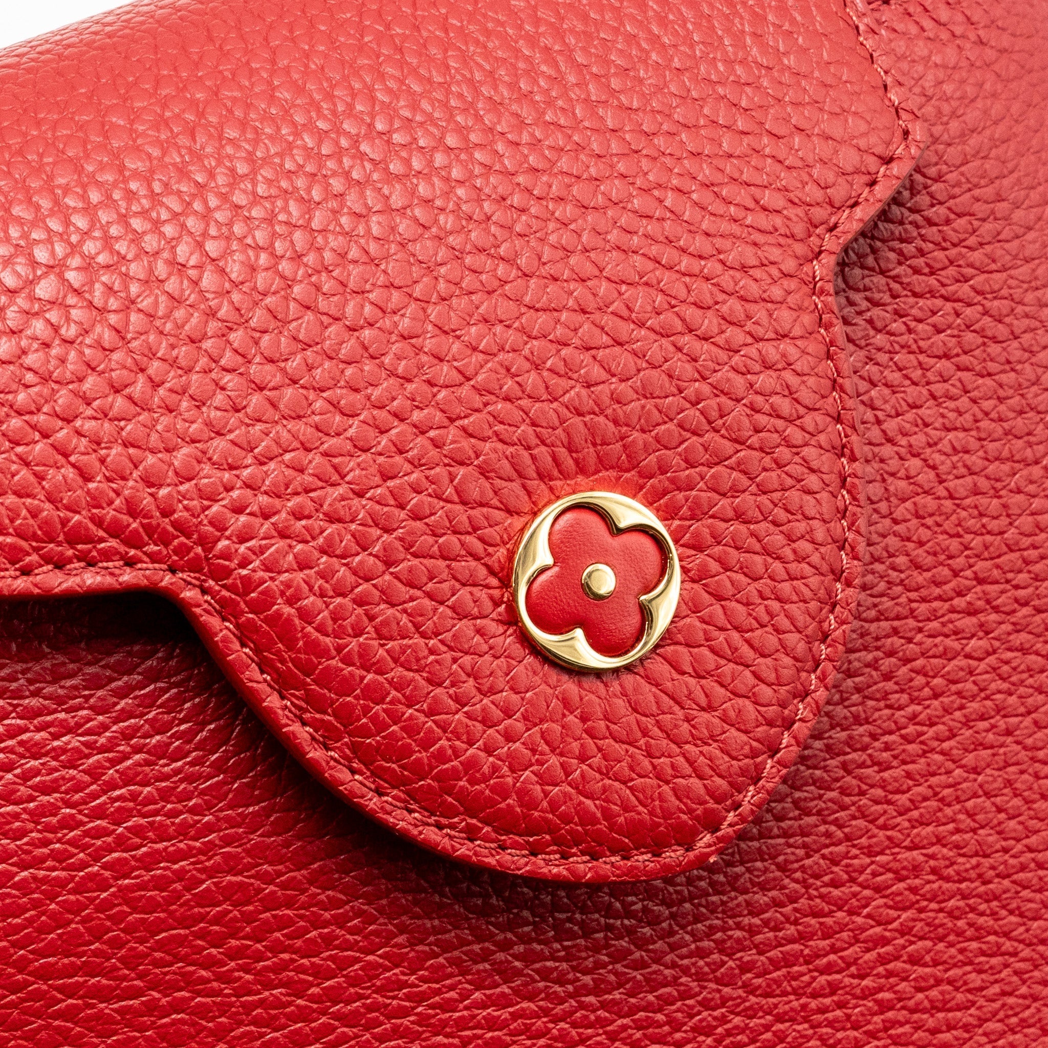 LOUIS VUITTON CAPUCINE BB WITH PYTHON HANDLE TAURILLON RED GHW
