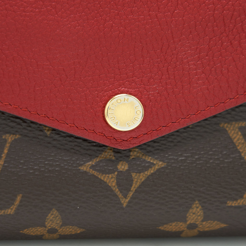 LOUIS VUITTON CERISE MONOGRAM CANVAS PALLAS COMPACT WALLET