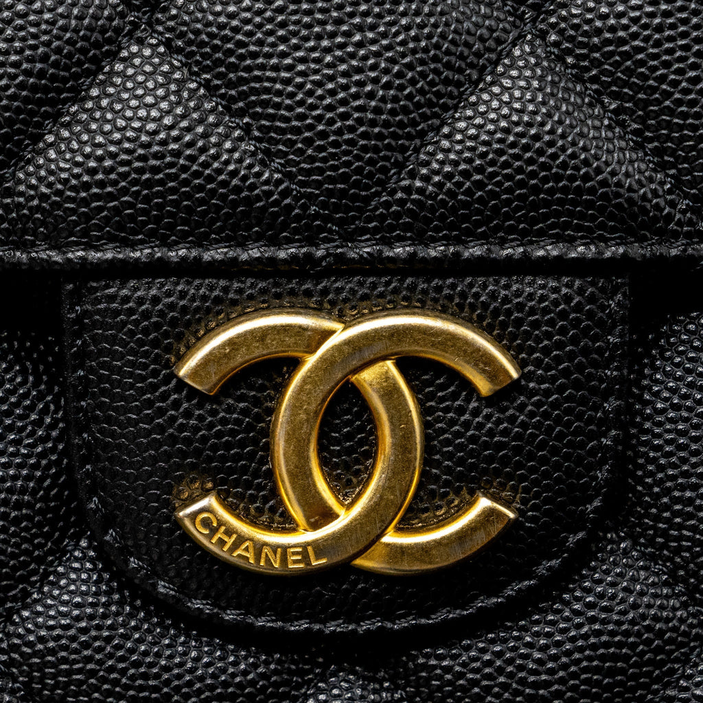 CHANEL 23C HOBO BAG GRAINED CALFSKIN BLACK GHW (MICROCHIP)
