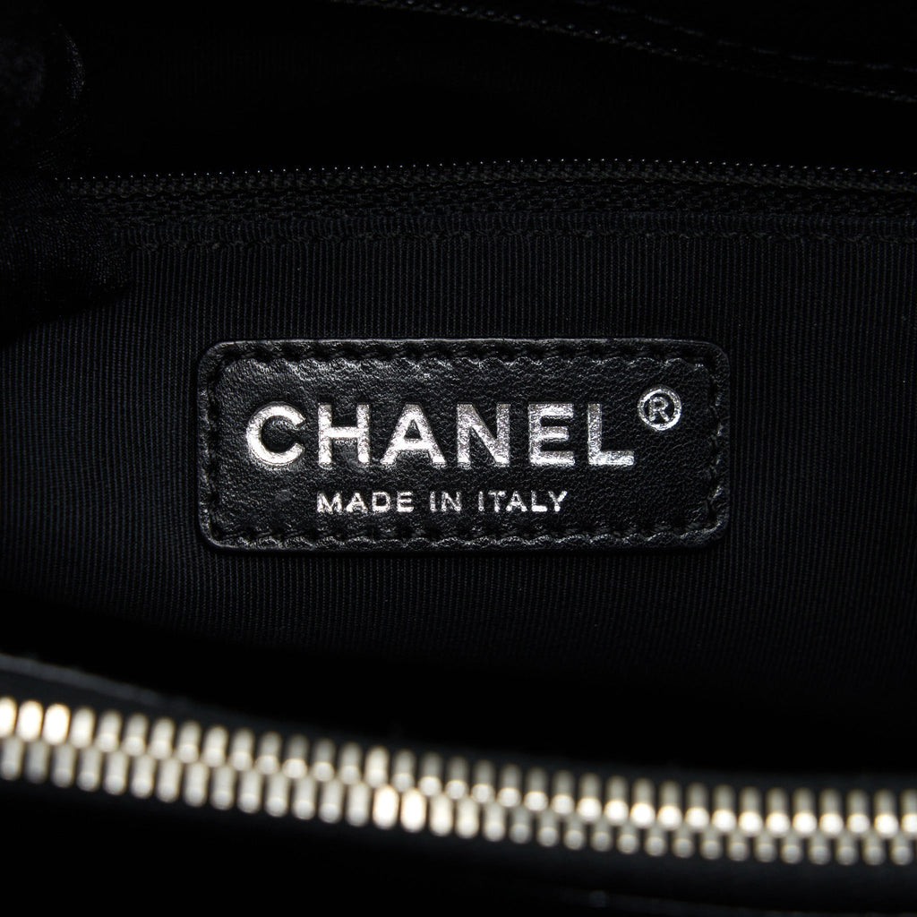 CHANEL GRAND SHOPPING TOTE GST CAVIAR BLACK SHW