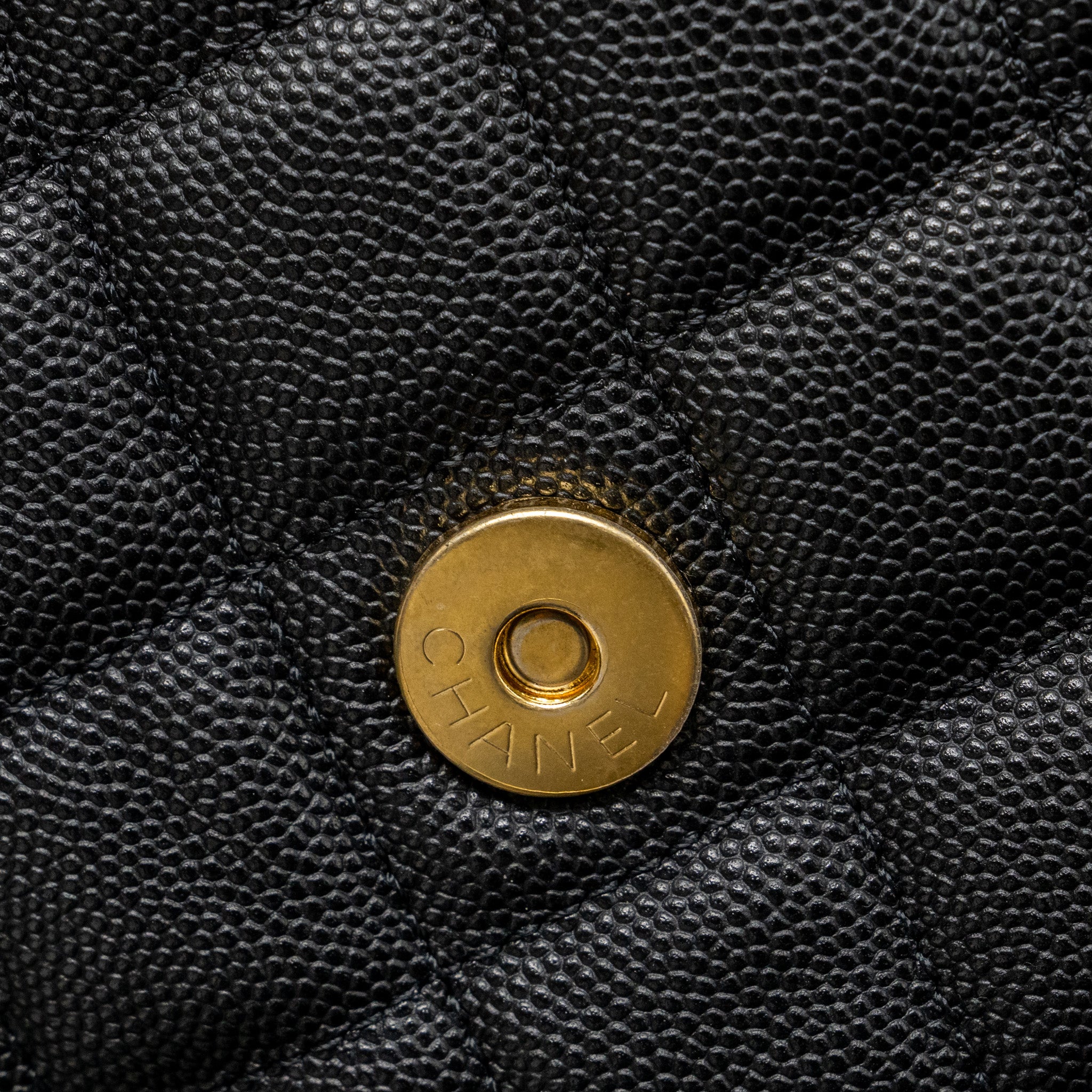 CHANEL 23C HOBO BAG GRAINED CALFSKIN BLACK GHW (MICROCHIP)