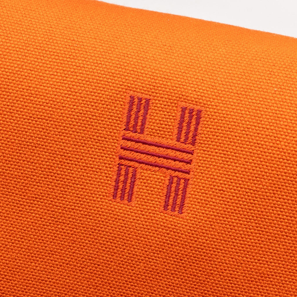 HERMES TROUSSE DE TOILETTE BRIDE A BRAC TRAVEL POUCH CANVAS ORANGE SHW