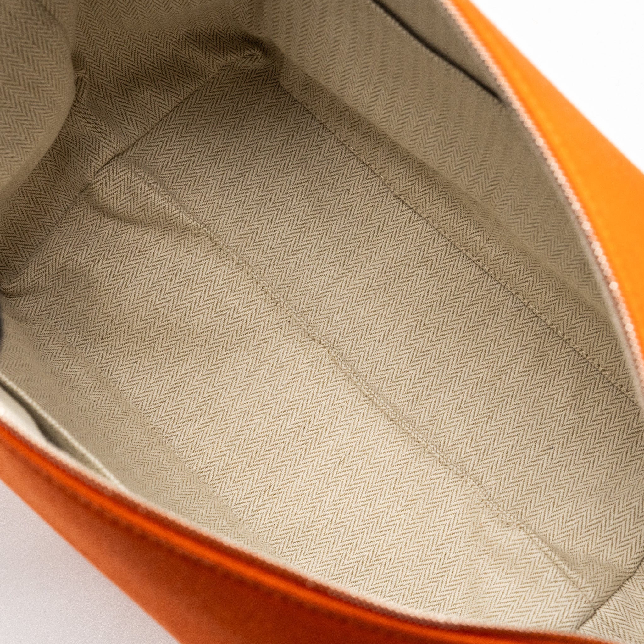 HERMES TROUSSE DE TOILETTE BRIDE A BRAC TRAVEL POUCH CANVAS ORANGE SHW