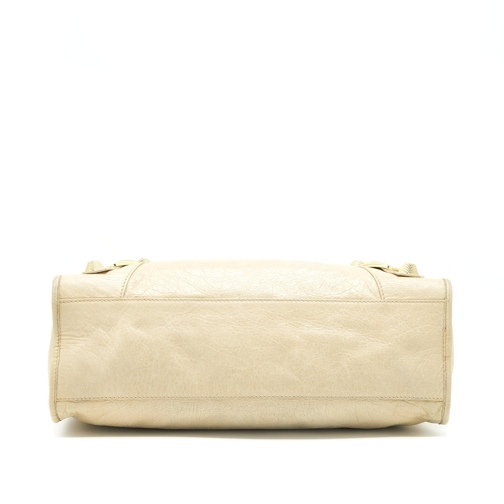 BALENCIAGA GIANT CITY BAG BEIGE GHW