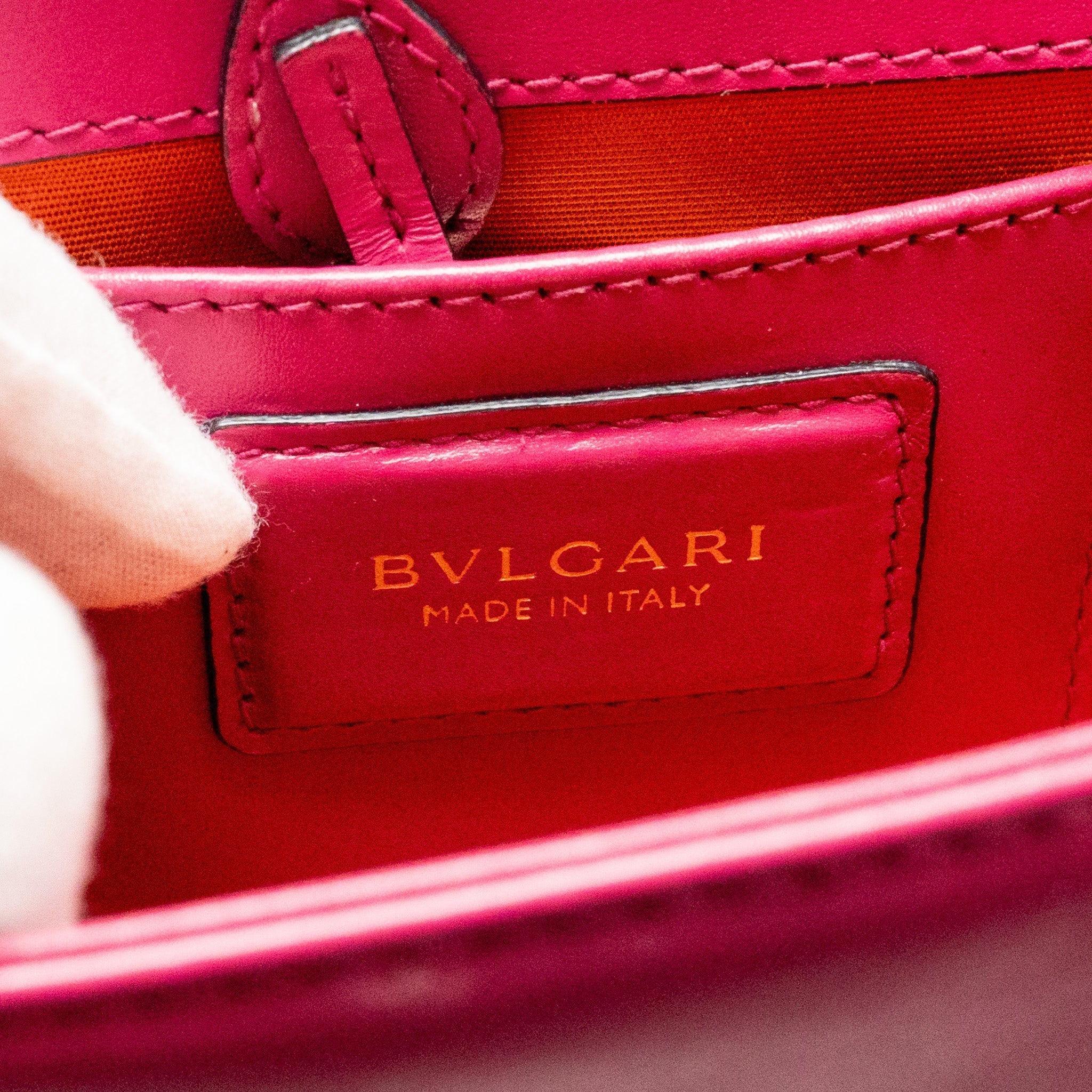 BVLGARI SERPENTI FOREVER CROSSBODY BAG CALFSKIN HOT PINK LGHW