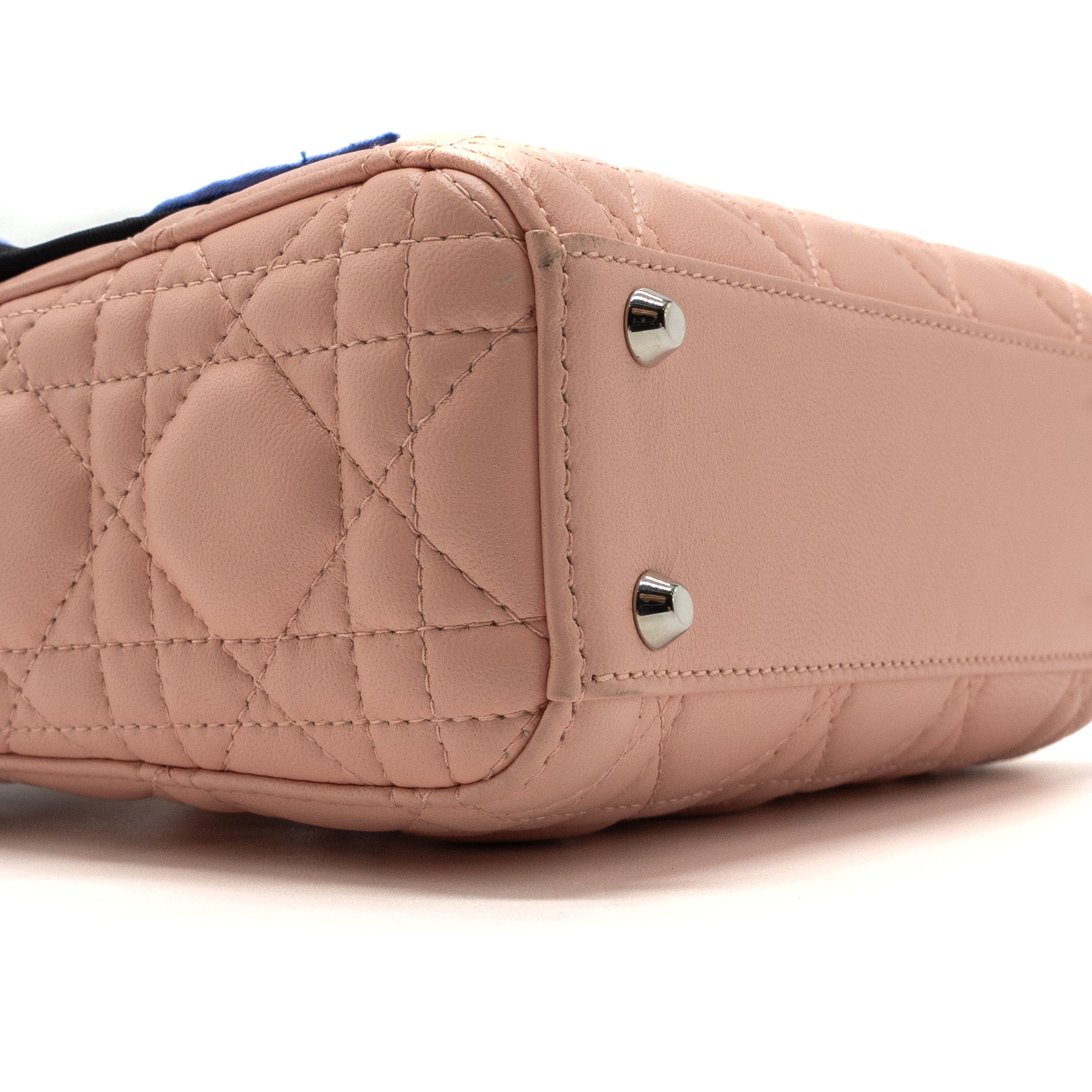 DIOR MINI LADY DIOR LAMBSKIN LIGHT PINK SHW