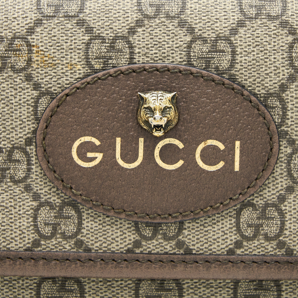 GUCCI NEO VINTAGE GG SUPREME BELT BAG CANVAS GHW