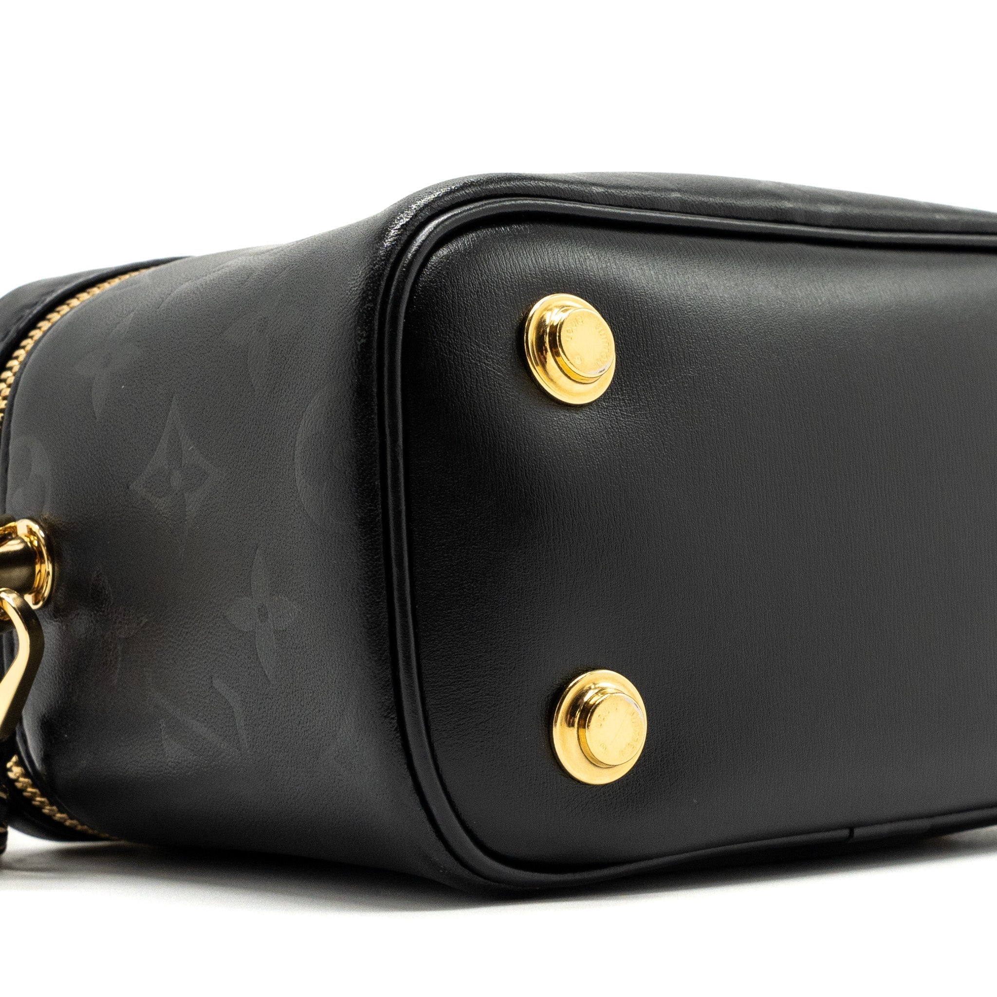 LOUIS VUITTON VANITY PM MONOGRAM LAMBSKIN  BLACK GHW