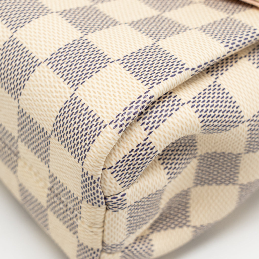 LOUIS VUITTON CROISETTE DAMIER AZUR CANVAS GHW