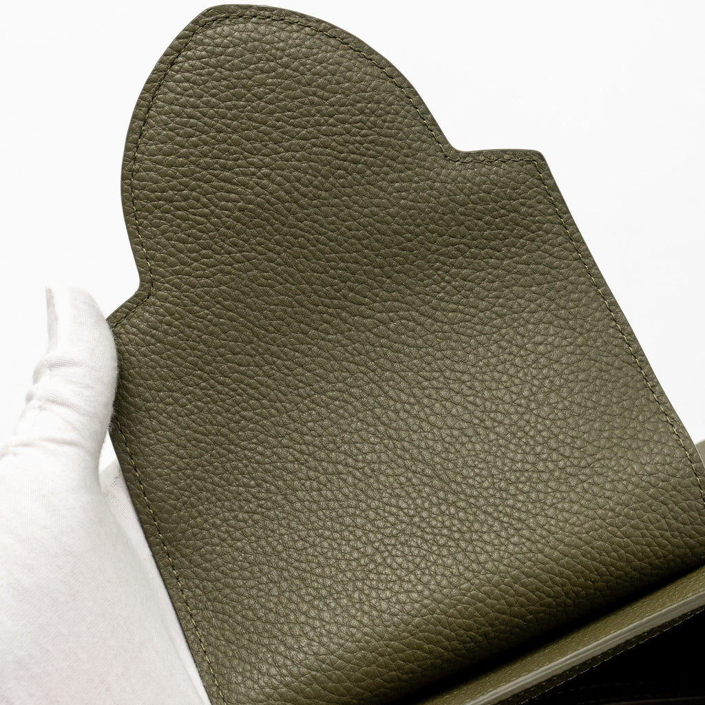 LOUIS VUITTON CAPUCINES MM CALFSKIN / PYTHON HANDLE MULTICOLOR OLIVE GREEEN / NATURAL SHW