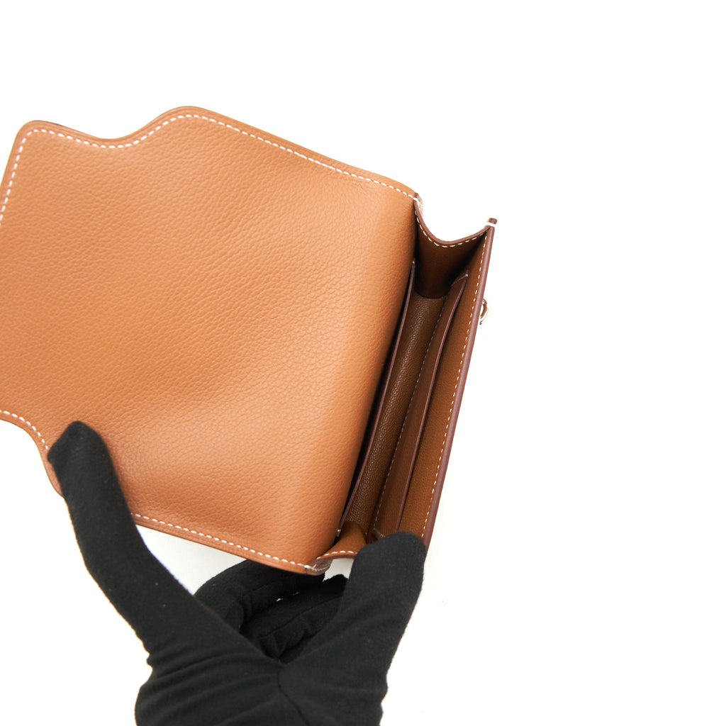 Hermes Roulis Slim Evercolor Gold SHW