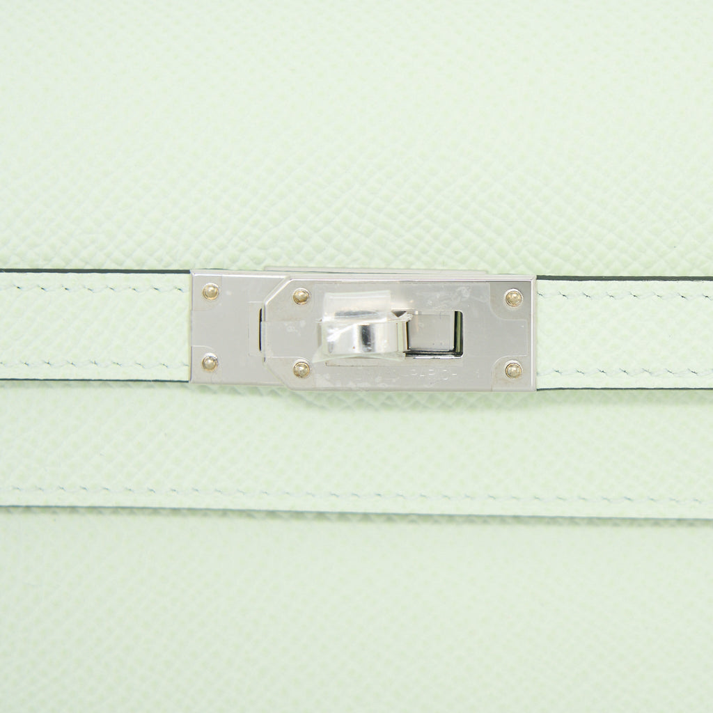Hermes Kelly To Go Epsom Vert Fizz SHW