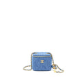 CHANEL 22C PEARL CRUSH DENIM MINI VANITY WITH CHAIN