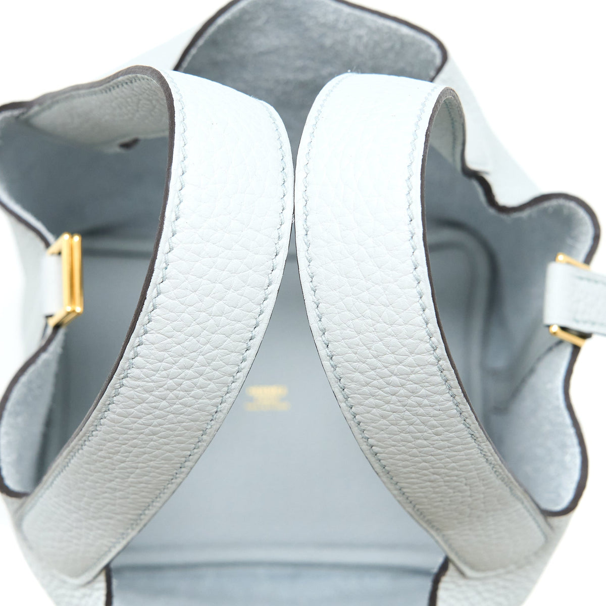 Hermes Picotin 18 Lock Bag Clemence Blue Pale GHW