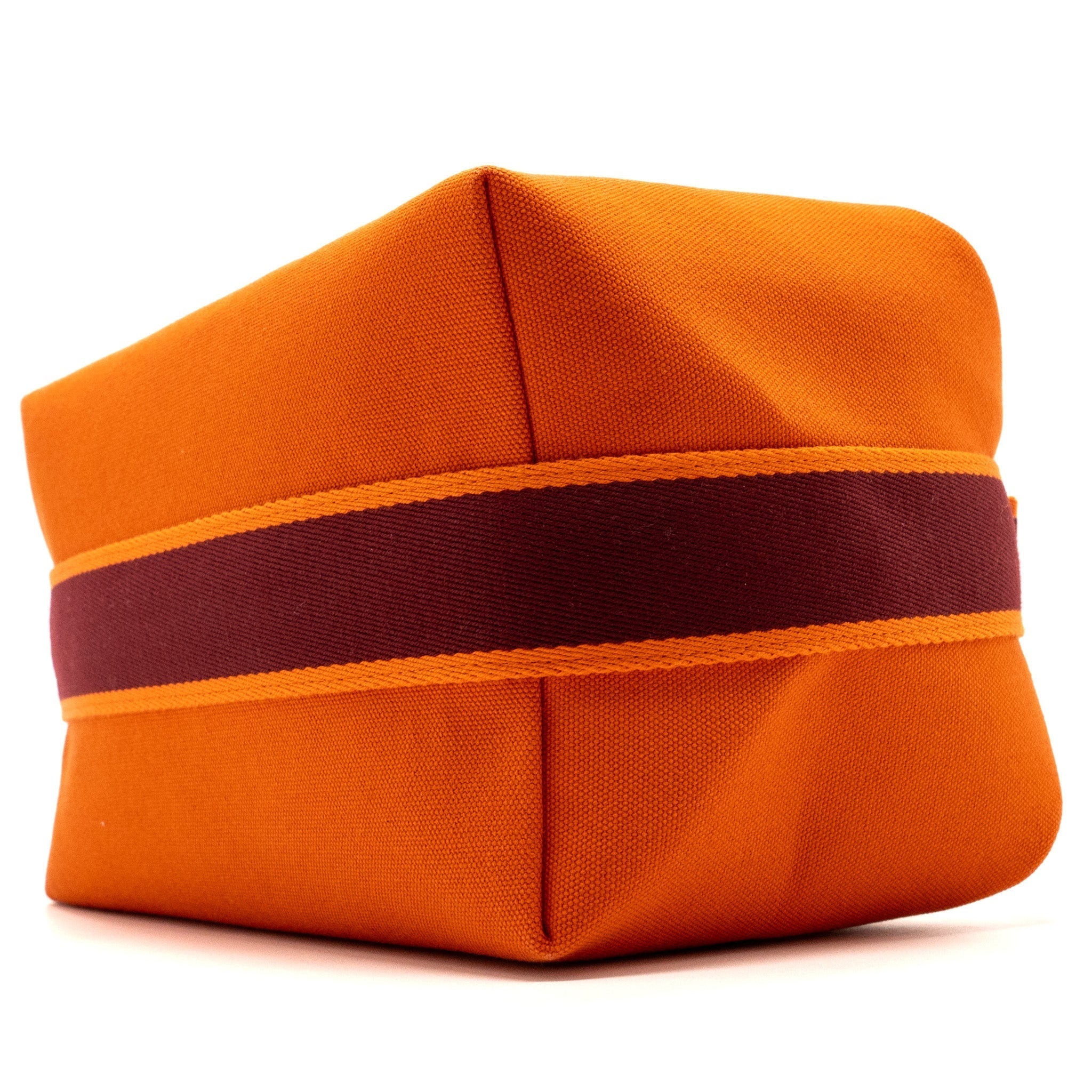 HERMES TROUSSE DE TOILETTE BRIDE A BRAC TRAVEL POUCH CANVAS ORANGE SHW