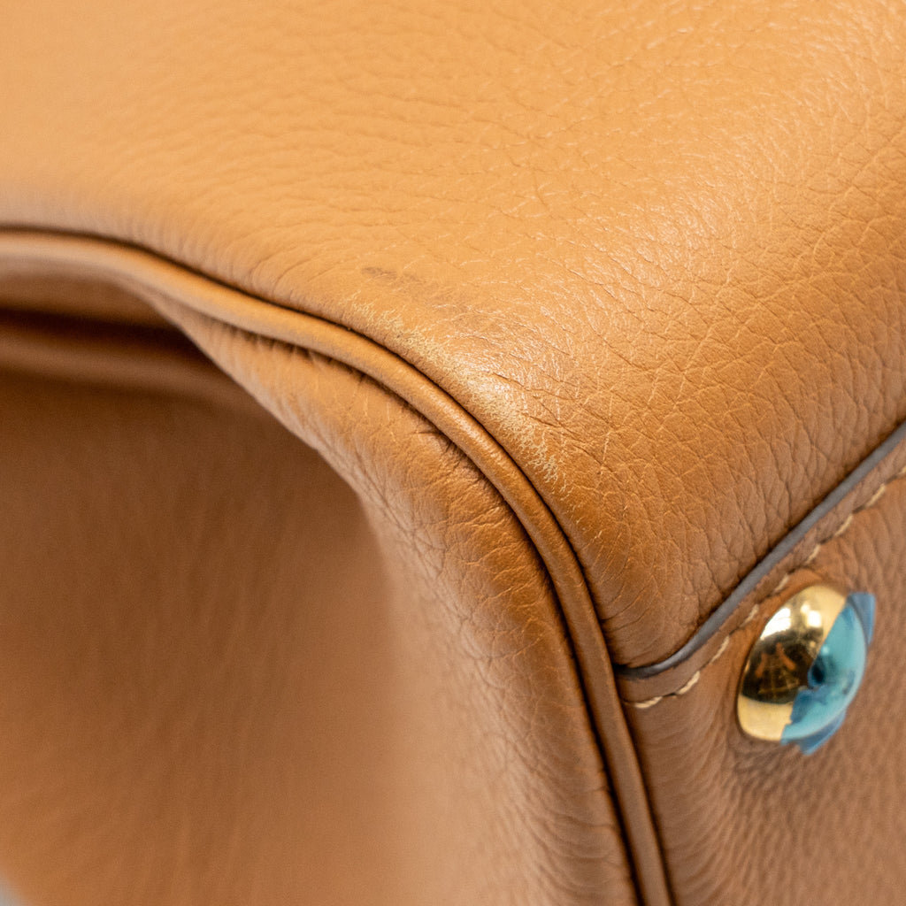 DELVAUX BRILLIANT MM CALFSKIN BROWN SHW