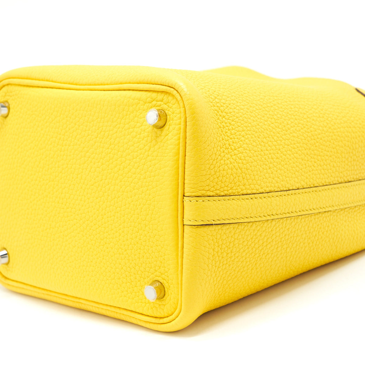 Hermes Picotin 18 Lock Bag Clemence Jaune De Naples SHW