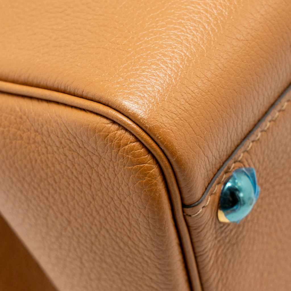 DELVAUX BRILLIANT MM CALFSKIN BROWN SHW
