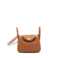Hermes Mini Lindy Clemence Gold SHW