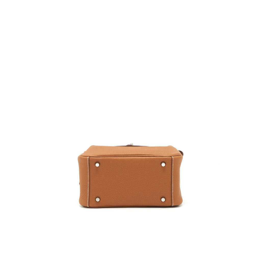 Hermes Mini Lindy Clemence Gold SHW