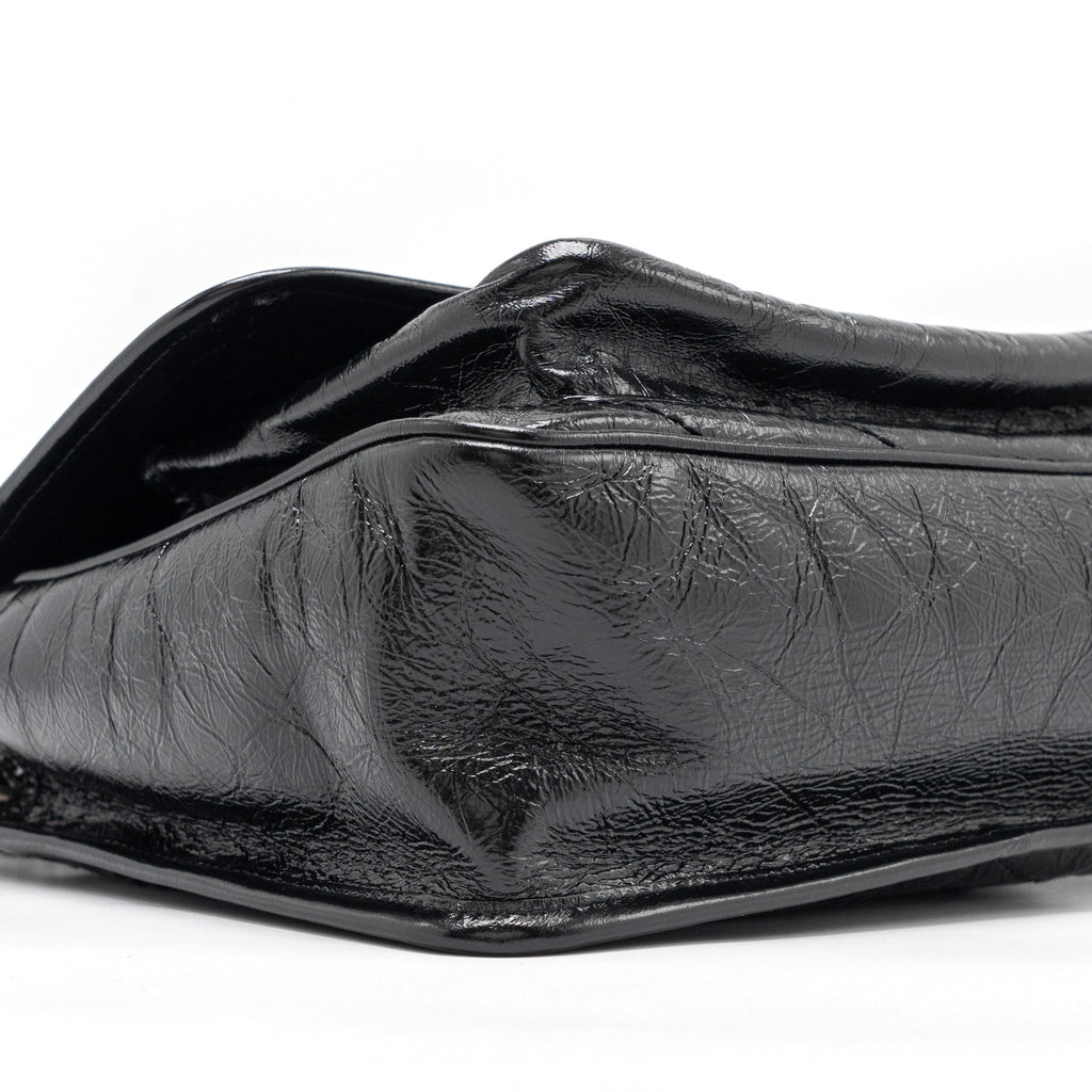 SAINT LAURENT MEDIUM NIKI CALFSKIN BLACK RUTHENIUM HARDWARE