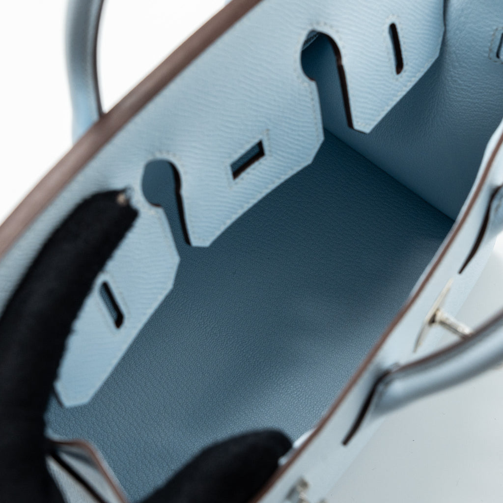 HERMES BIRKIN 25 EPSOM BLUE BRUME SHW
