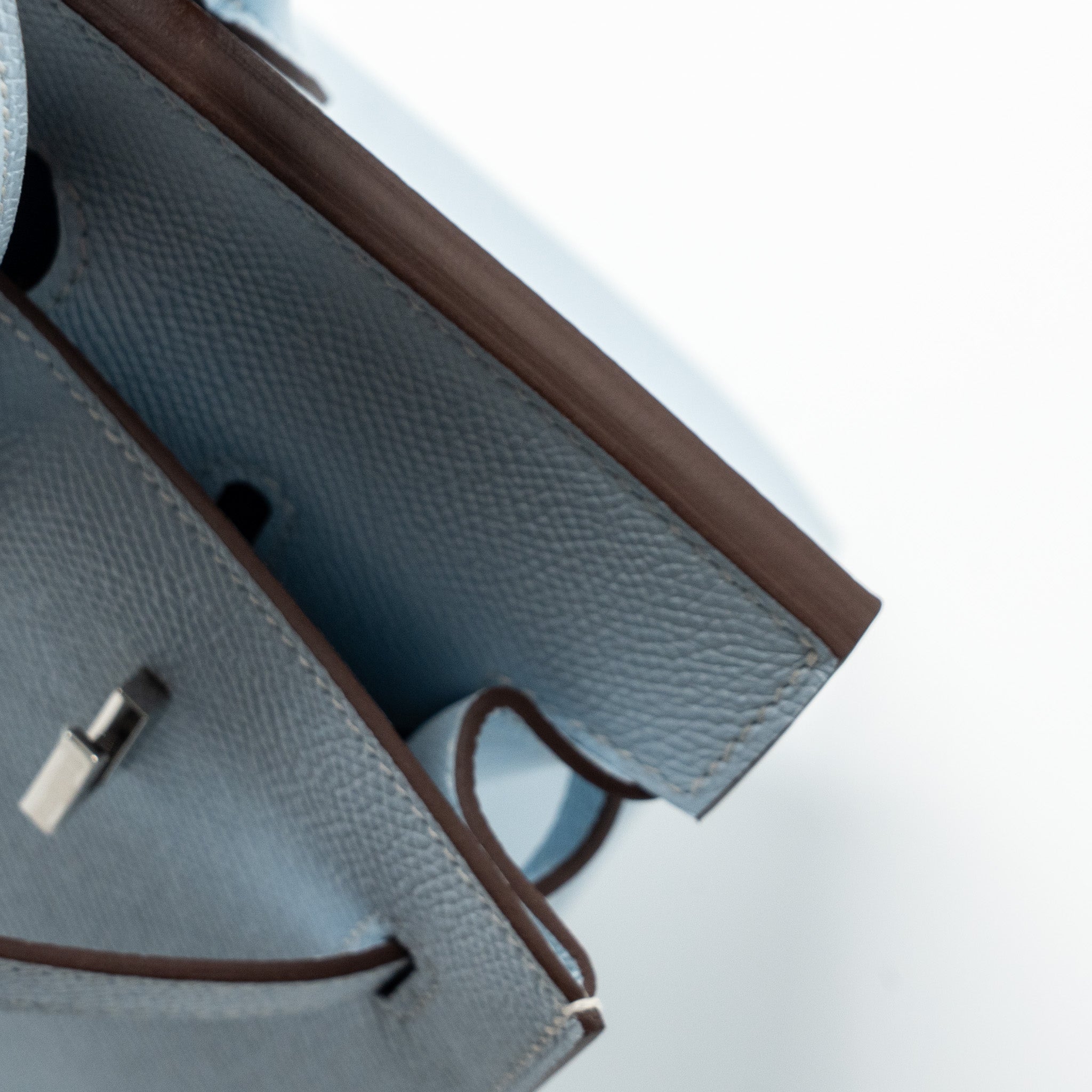 HERMES BIRKIN 25 EPSOM BLUE BRUME SHW