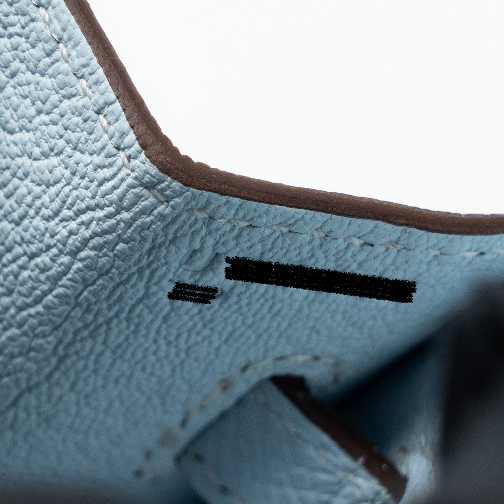 HERMES BIRKIN 25 EPSOM BLUE BRUME SHW