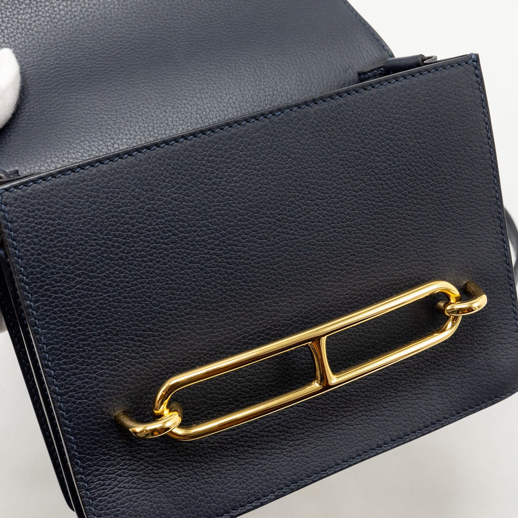 HERMES MINI ROULIS EVERCOLOR BLUE NUIT GHW