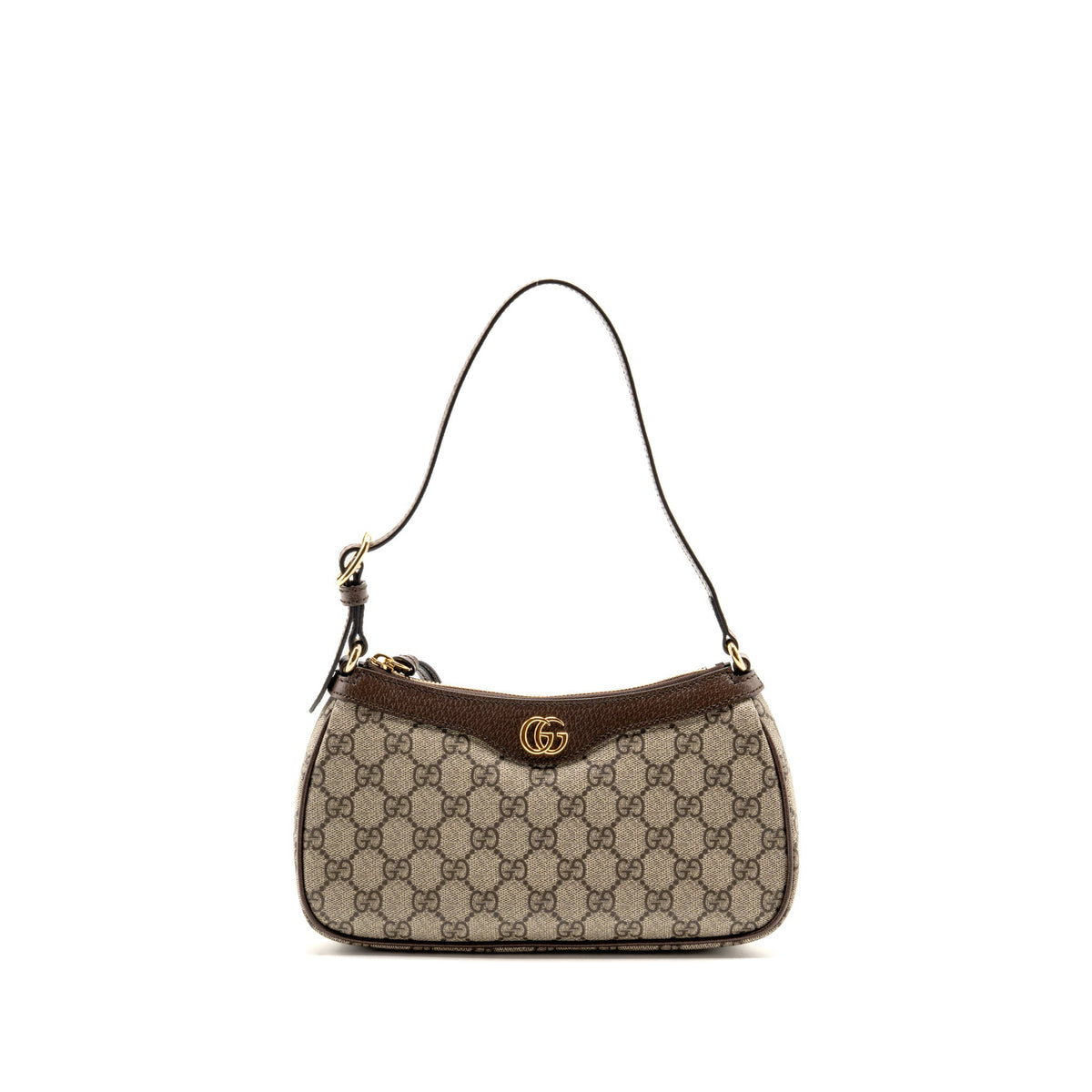 Gucci Ophidia Small Shoulder Bag GG Supreme Canvas Beige/Dark Brown GHW